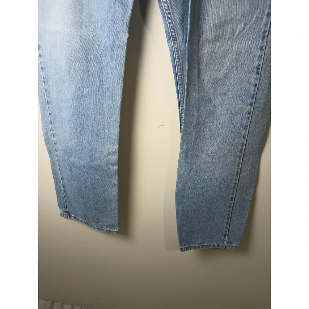 Levi's 505 Regular Fit Straight Leg Jeans‎ Mens 42x32 Light Wash Vintage 2000s